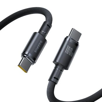 Cable Baseus PD100W Tipo-C a Tipo-C PD3.0 carga rápida transmisión de datos núcleo de cobre estañado línea 1M/2M largo p