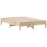 estructura de cama de madera maciza de pino 160x200 cm