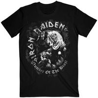 iron maiden camiseta manga larga number of the beast grey tone para mujer