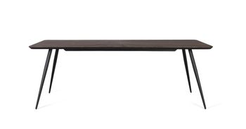 Mesa de comedor con tapa rectangular en madera de teca 220 cm