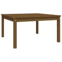 mesa de jardin  mesa de exterior madera maciza pino marron miel 825x825x45 cm