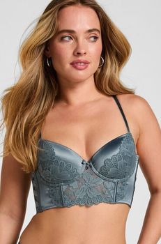 Hunkemöller Sujetador con aros preformado largo Viktoria Azul