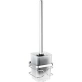 wenko escobillero mural premium acero inox 9x18x38 cm