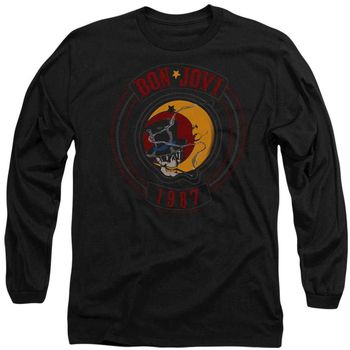 Bon Jovi Camiseta manga larga 1987 para hombre