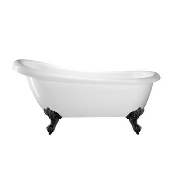 Bañera Con Patas Richmond  171 Cm Patas Águila Negras