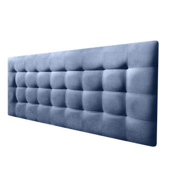 Cabecero Cama Canadá Deluxe Tapizado Tejido Antimanchas Azul 200x70cm