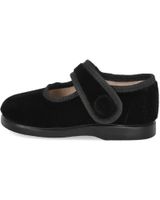 de lr shoes lr shoes 155-b merceditas de terciopelo para nina negro