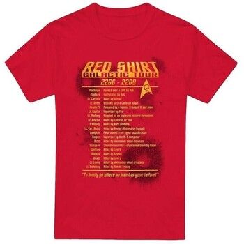 Star Trek Camiseta Red Shirt Tour para hombre