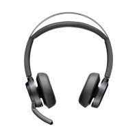 auriculares poly voyager focus 2 inalambricos bluetooth con cancelacion de ruido y microfono negro