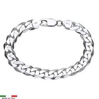 pulsera barbada de plata 925 9mm