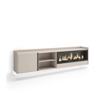 mueble tv montecorto-01 suspendido con chimenea y led