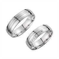 alianzas oro blanco con diamantes ancho 55 mm