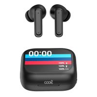 cool ambient auriculares inalambricos stereo bluetooth anc con pantalla lcd negros