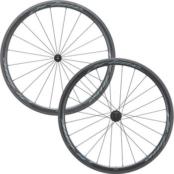 Prime Doyenne 38 Carbon Rim Brake Wheelset, Black