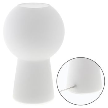Sobremesa herner 1xe14 al.34xd.20cm cristal opaco