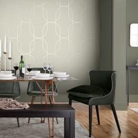 papel pintado lineas elegantes neutral platina 1005x52cm