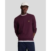 lyle  scott jersey kn2110vc merino crew-z562 burgundy para hombre