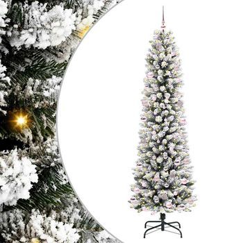 Árbol De Navidad | Decoraciones De Navidad Artificial 240 Cm Pvc, Metal Y Plástico