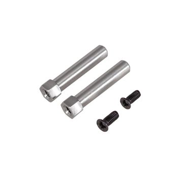 Conjunto de eje de dirección de metal mejorado de acero inoxidable para MJX 14209 14210 H14BM 1/14 modelo de vehículo RC