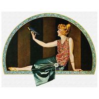 legendarte - cuadro lienzo impresion digital - community plate ad 1923 - c coles phillips - decoracion pared cm 40x50