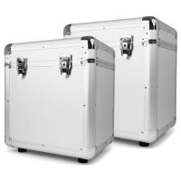 estuches power dynamics rc100 para 150 vinilos lp plateado