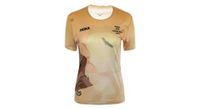 maillot de manga corta para mujer hoka les templiers performance amarillo