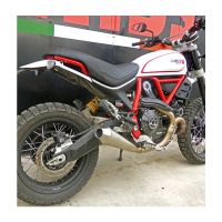 silenciador de escape ducati scrambler 800 desert sled e5 mass cafe racer