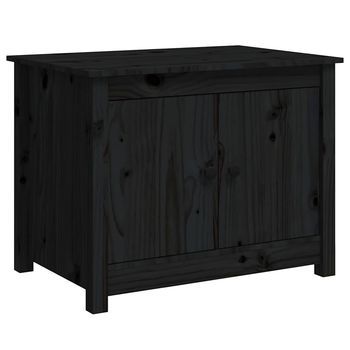 Mesa De Centro 71x49x55 Cm Madera - Negro