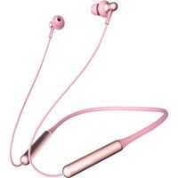 stylish dual-dynamic e1024bt wireless bluetooth earphones - pink pink
