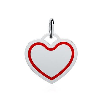 Colgante corazón de plata 925 grabable