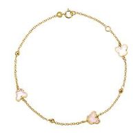 pulsera mariposa para mujer en oro 14 quilates