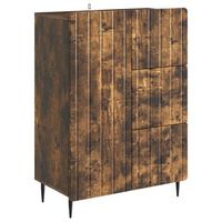 aparador roble ahumado 66 x 345 x 915 cm madera de ingenieria vidaxl