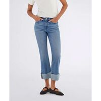 gas jeans star crop flare 69mm-69mm stone wash para mujer