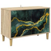 mueble de tv wijhe 69 x 33 x 50 cm sonoma madera de ingenieria vidaxl