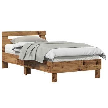 Estructura De Cama Madera Vieja 193 X 95 X 88 Cm Vidaxl