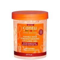 cantu shea butter flexible hold strengthening styling gel with jamaican black castor oil 185 oz