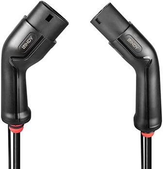 Lindy 30112 cable de carga para vehículo eléctrico Negro Type 2 Tipo 1 3 5 m