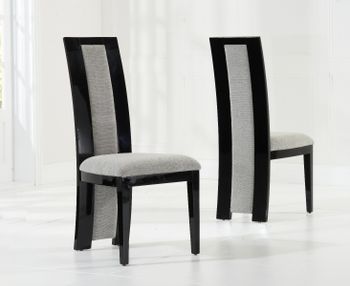 Raphael Black Solid Wood Dining Chairs - Black