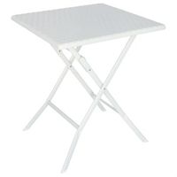 mesita velador cuadrada blanca 62x62x73