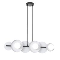 lampara colgante aurevo gris 6 luces