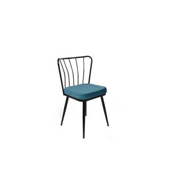 Set 4 Sillas Yildiz-952 V4 Azul Negro