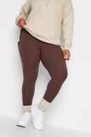 yours leggings canale marron chocolate mujer curvy y tallas grandes yours