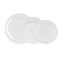 vajilla porcelana 18 piezas - 6 personas bidasoa lis - blanco apto microondas