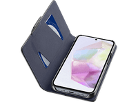 funda movil - cellularline book agenda para samsung galaxy a36a56 imitacion piel gris