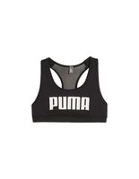 sujetador deportivo de fitness puma 4 keeps mujer negro blanco