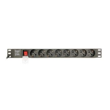 Gembird EG-PDU-014 Regleta PDU Rack 1U 8 Tomas Schuko 3m