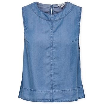 Only Blusa Top Pema-Dorsi - Medium Blue Denim para mujer