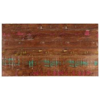 Tablero Mesa Rectangular Madera Maciza Reciclada 100x50x2,5 Cm Vidaxl