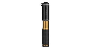 Bomba de mano topeak racerocket mini  max  120 psi   8 bar  oro