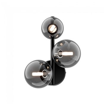 Aplique de pared dallas fumé (3 luces)